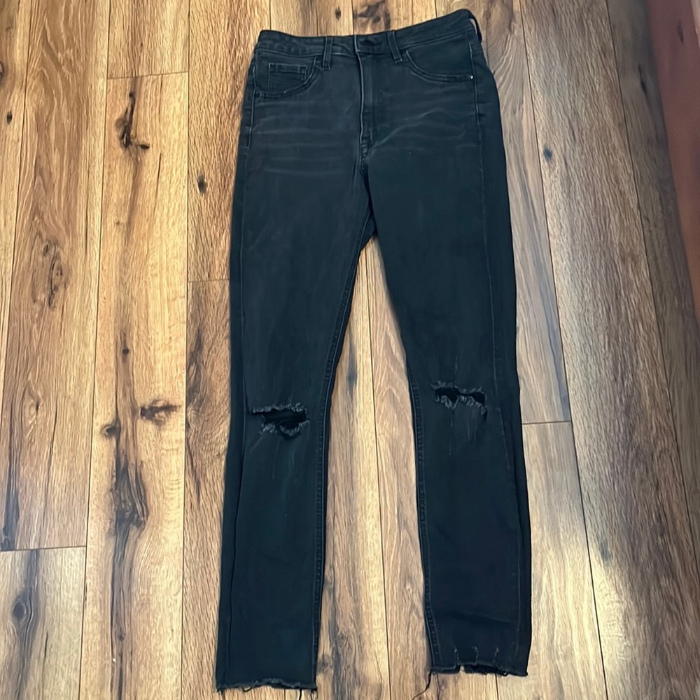 H&M Black Ripped Jeans